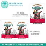 Editable Mexican Fiesta 21st Birthday Invite for Him. Dabbing Fiesta Party Digital Invite