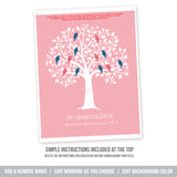 DIY Family Tree Template for Grandma, Grandchildren Editable Family Tree