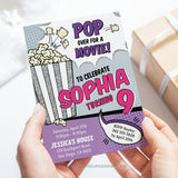 Lights, camera, action! Get ready for a blockbuster birthday bash with our Movie Birthday Invitation! This invite sets the stage for a popcorn and movies party like no other, featuring a glittering silver box of popcorn that's popping all over! Tangled Tulip Designs - Birthday Invitations