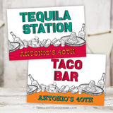 Elevate your Mexican Fiesta celebration with these vibrant centerpiece signs and matching Fiesta Food Label signs! Sombrero, tequila, tacos in a vibrant Mexican Fiesta theme. Instant Download and Editable in Corjl. By Tangled Tulip Designs.