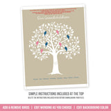 EDITABLE Family Tree Print for Grandparents. Grandchildren Family Tree Printable. Edit in Corjl